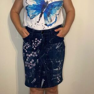 From recycling clothes handmade painted skin